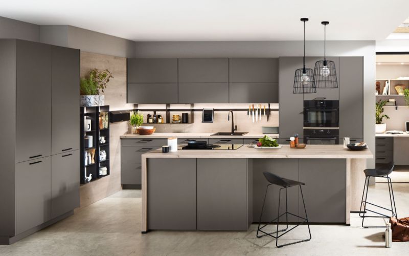 Green Leafed Plants On Kitchen Island
